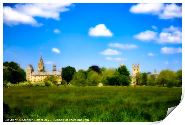 Oxford's Historic Towers Print by Stephen Hamer
