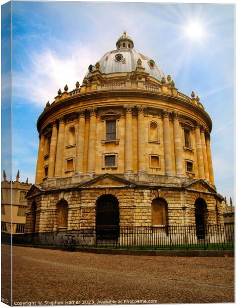 Oxford's Iconic Radcliffe Camera Canvas Print by Stephen Hamer