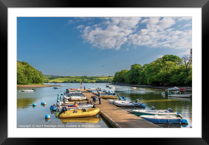 A Nice Day for a Boat Trip Framed Mounted Print by Paul F Prestidge