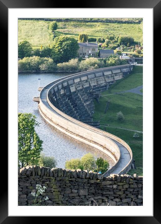Baiting's Reservoir Dam Wall - 2023 Framed Mounted Print by Glen Allen