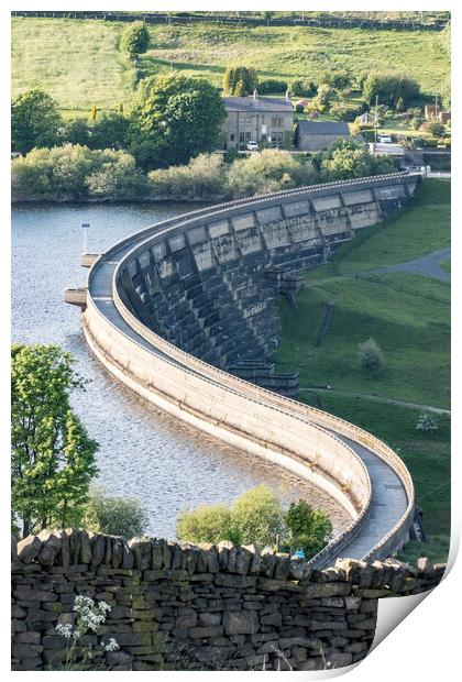 Baiting's Reservoir Dam Wall - 2023 Print by Glen Allen