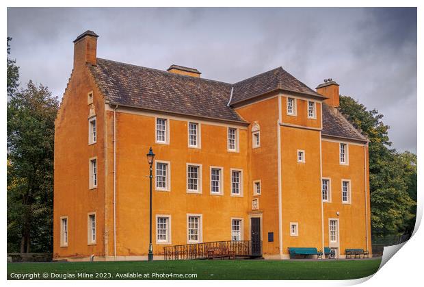 Pittencrieff House, Dunfermline Print by Douglas Milne