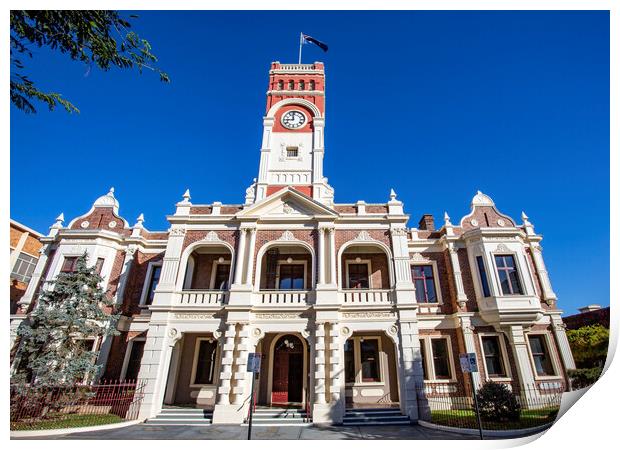 Toowoomba City Hall Heritage-Listed Building Print by Antonio Ribeiro