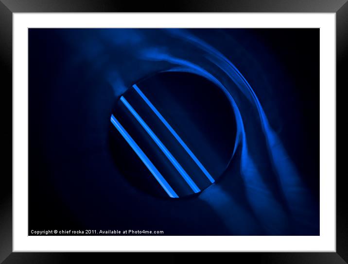 Minimal Motion - (in blue) Framed Mounted Print by chief rocka