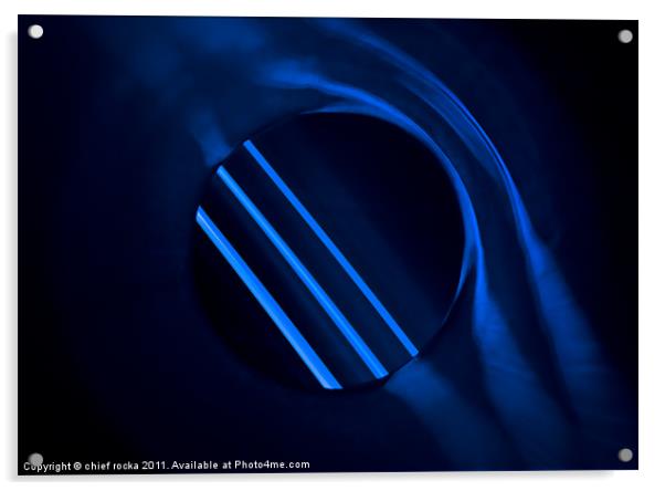 Minimal Motion - (in blue) Acrylic by chief rocka