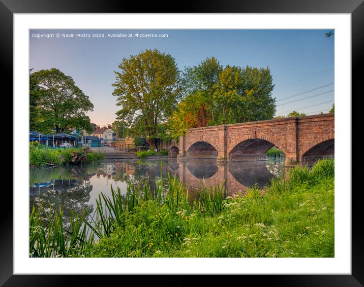 Barrow on Soar, Leicestershire, England Framed Mounted Print by Navin Mistry