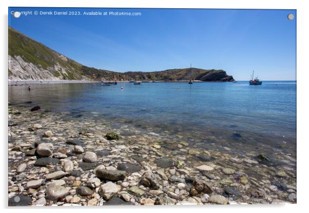 The Natural Beauty of Lulworth Cove Acrylic by Derek Daniel
