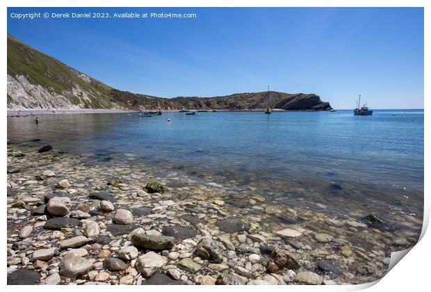 The Natural Beauty of Lulworth Cove Print by Derek Daniel