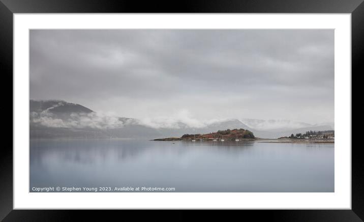 Lochcarron, Highlands of Scotland Framed Mounted Print by Stephen Young