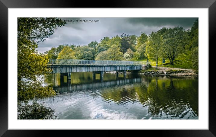 Hiking around Jumbles country park in the North of Bolton Framed Mounted Print by Peter Stuart