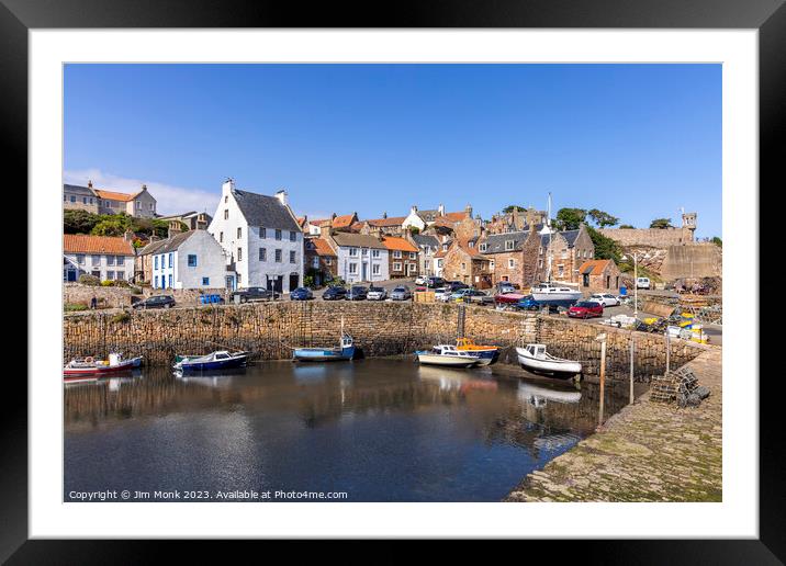 Crail Harbour, Fife Framed Mounted Print by Jim Monk