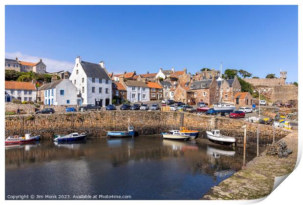 Crail Harbour, Fife Print by Jim Monk