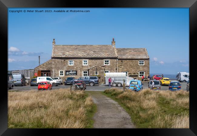 The Tan Hill public house on the Pennine way Framed Print by Peter Stuart