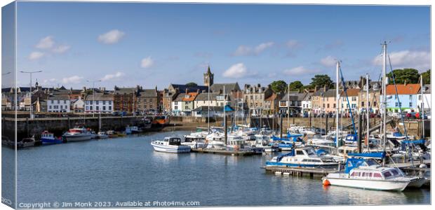 Anstruther Harbour, Fife Canvas Print by Jim Monk