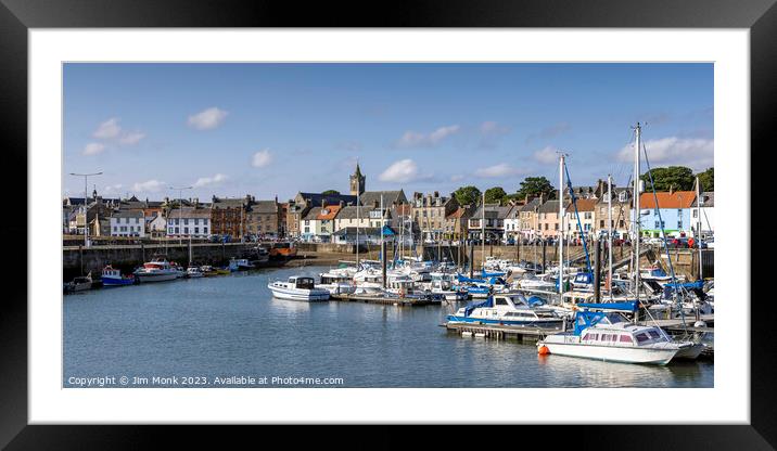 Anstruther Harbour, Fife Framed Mounted Print by Jim Monk