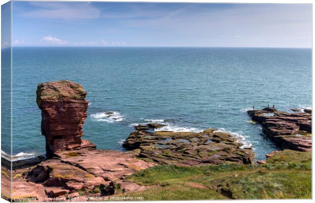 The Deil's Heid, Arbroath Canvas Print by Jim Monk