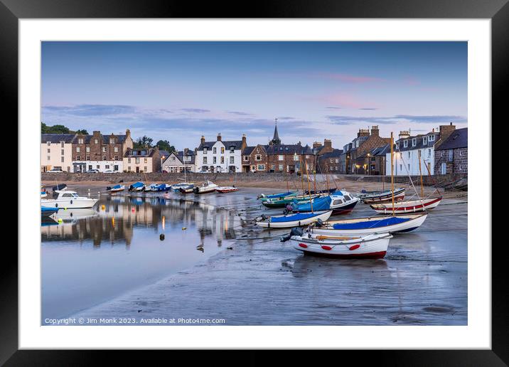 Stonehaven Harbour Sunrise Framed Mounted Print by Jim Monk