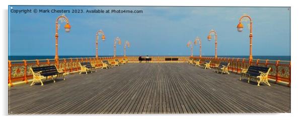 Colwyn bay pier Acrylic by Mark Chesters