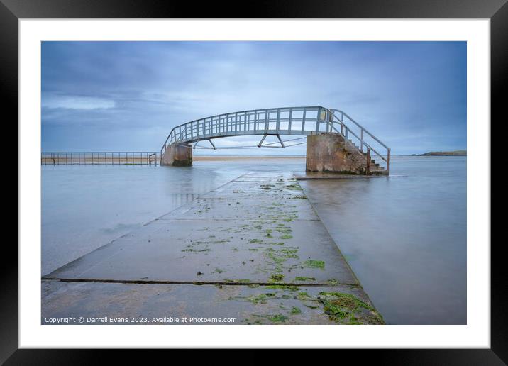 Path to Belhaven Bridge Framed Mounted Print by Darrell Evans