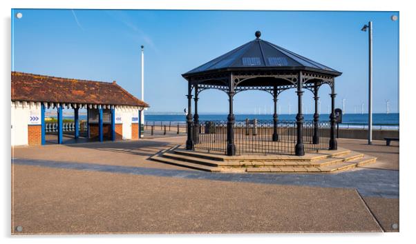 Redcar Promenade Bandstand: Seaside memories Acrylic by Tim Hill