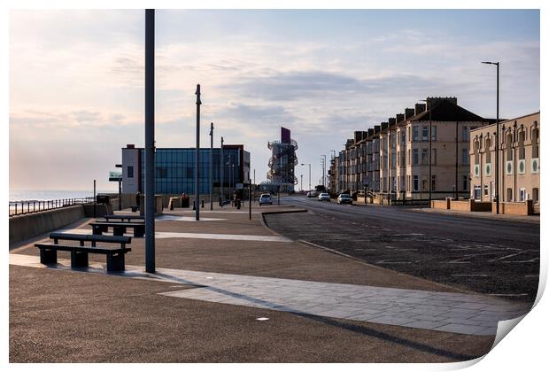 Redcar Seafront Memories: North Yorkshire Coast Print by Tim Hill