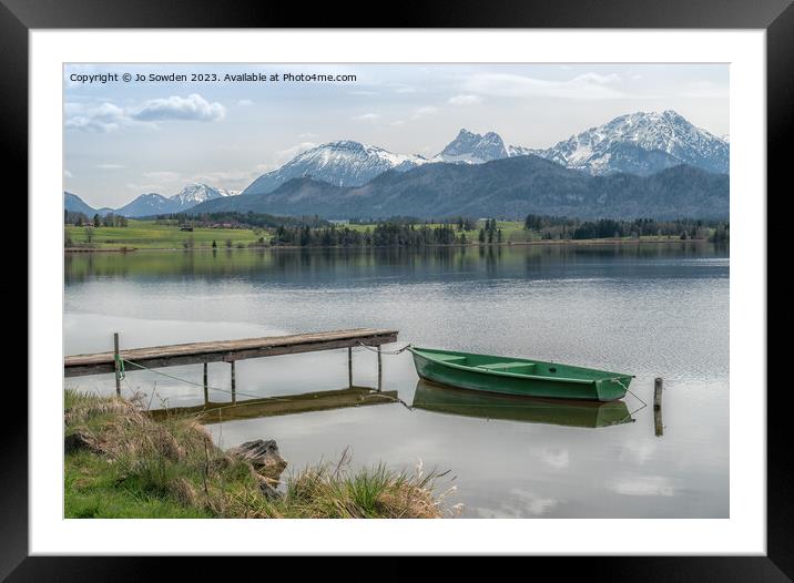 Hopfen am see, Bavaria, Germany Framed Mounted Print by Jo Sowden