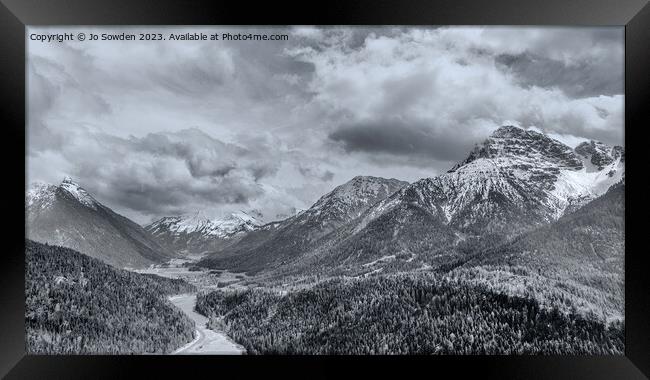 View from Highline 179, Reutte Framed Print by Jo Sowden