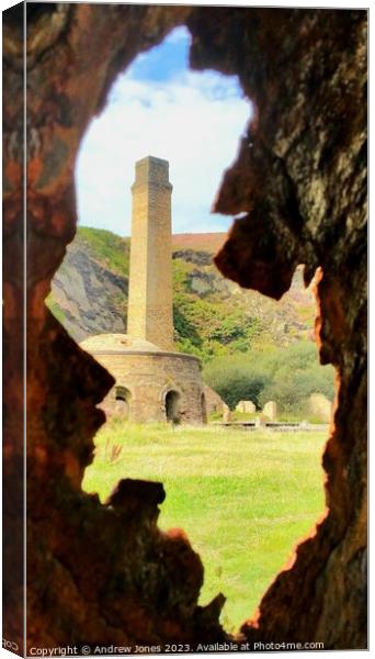 Porth wen brickworks anglesey  Canvas Print by Andrew jones