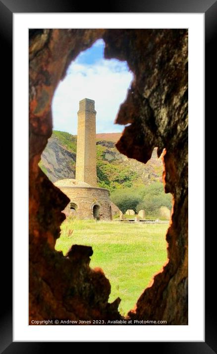 Porth wen brickworks anglesey  Framed Mounted Print by Andrew jones