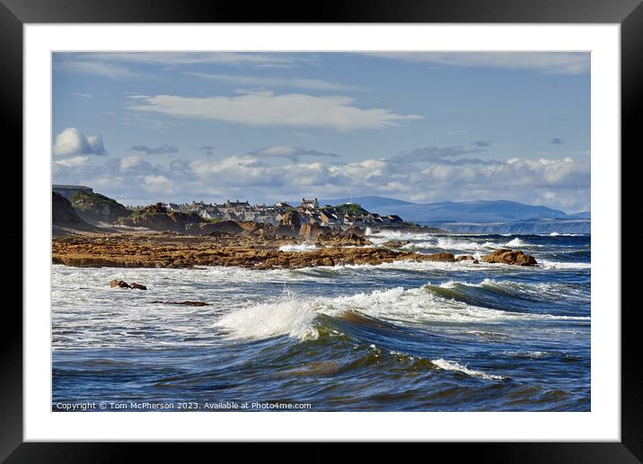 Picturesque Burghead Seascape Framed Mounted Print by Tom McPherson