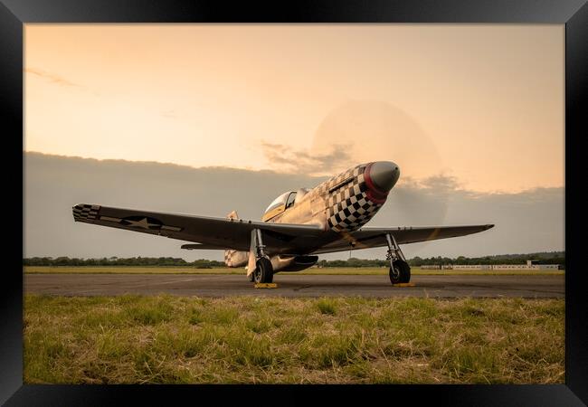 P51 Mustang Contrary Mary Framed Print by J Biggadike