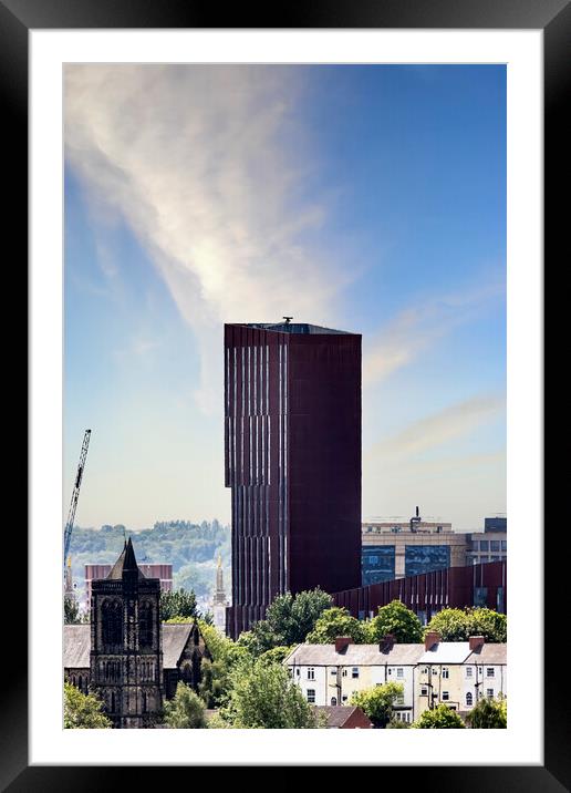Building Broadcasting Tower - Leeds Framed Mounted Print by Glen Allen