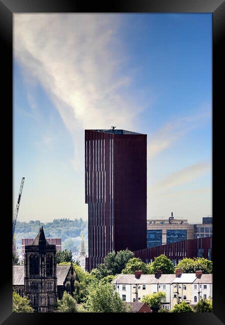 Building Broadcasting Tower - Leeds Framed Print by Glen Allen