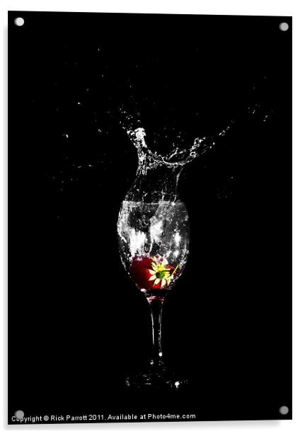 Fruit Water Splash Acrylic by Rick Parrott