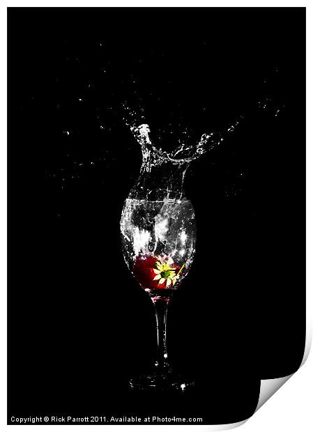 Fruit Water Splash Print by Rick Parrott