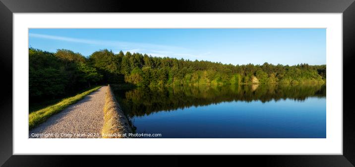 Linacre Reservoirs Peak District. Framed Mounted Print by Craig Yates