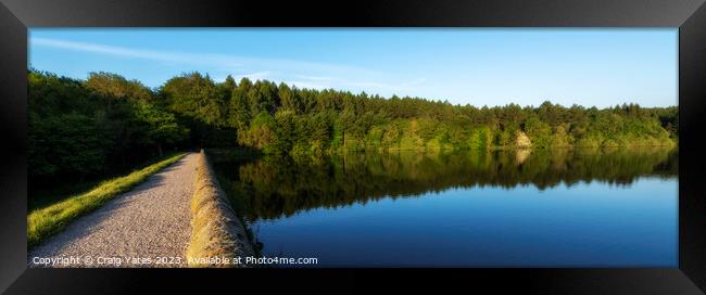 Linacre Reservoirs Peak District. Framed Print by Craig Yates