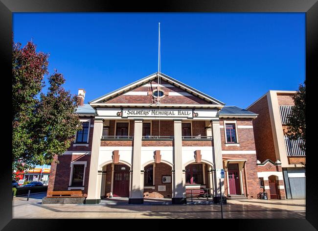 Toowoomba Soldiers Memorial Hall Heritage-Listed Building Framed Print by Antonio Ribeiro