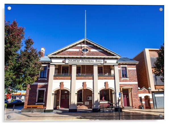 Toowoomba Soldiers Memorial Hall Heritage-Listed Building Acrylic by Antonio Ribeiro