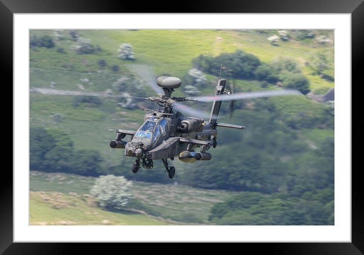 AAC AH64 Apache Framed Mounted Print by Rory Trappe
