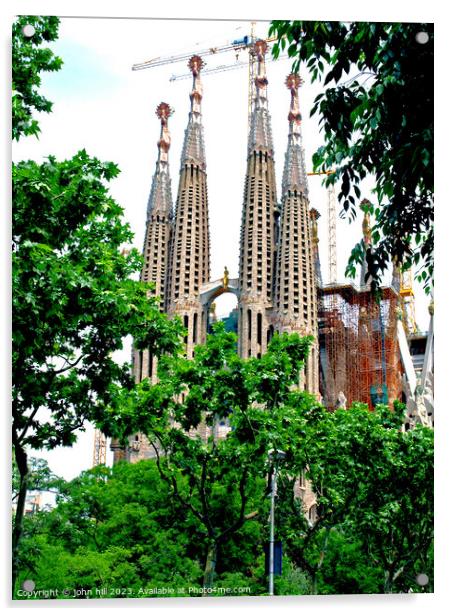 Gaudí's Masterpiece Acrylic by john hill