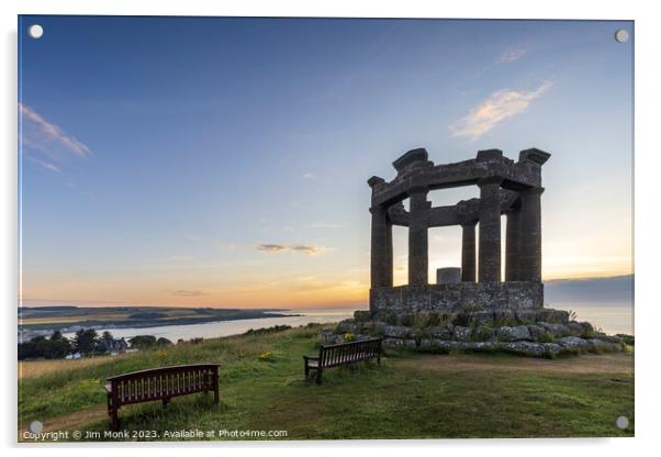 Stonehaven War Memorial, Aberdeenshire Acrylic by Jim Monk