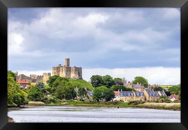 The Mighty Ruins of Warkworth Castle Framed Print by Jim Monk