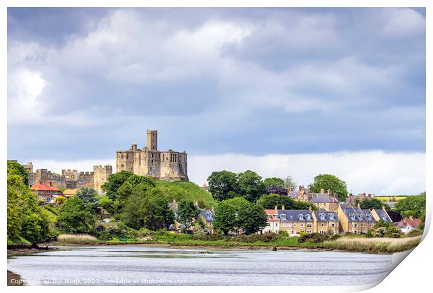 The Mighty Ruins of Warkworth Castle Print by Jim Monk