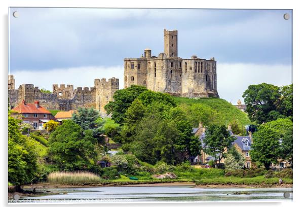 Warkworth Castle Ruins: A Medieval Masterpiece Acrylic by Jim Monk