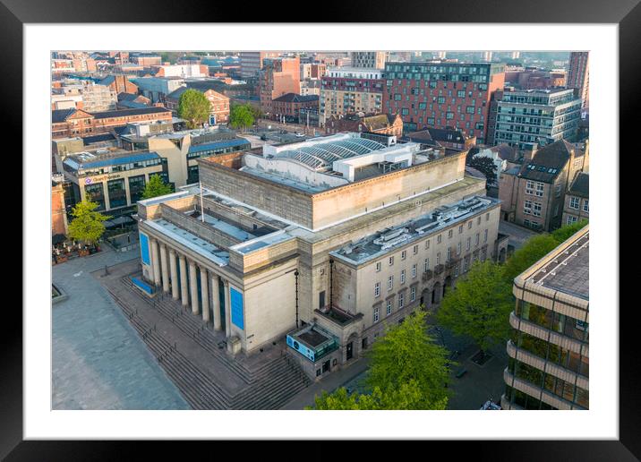 Sheffield City Hall Framed Mounted Print by Apollo Aerial Photography