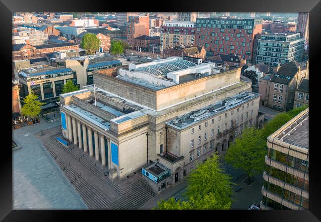 Sheffield City Hall Framed Print by Apollo Aerial Photography