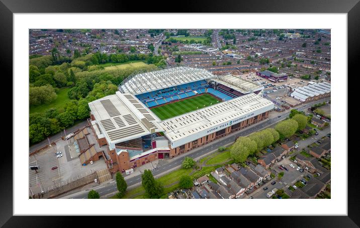 Villa Park Aston Villa FC Framed Mounted Print by Apollo Aerial Photography