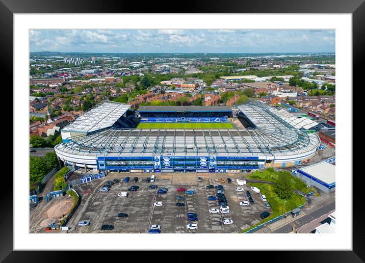 St Andrews Birmingham City FC Framed Mounted Print by Apollo Aerial Photography