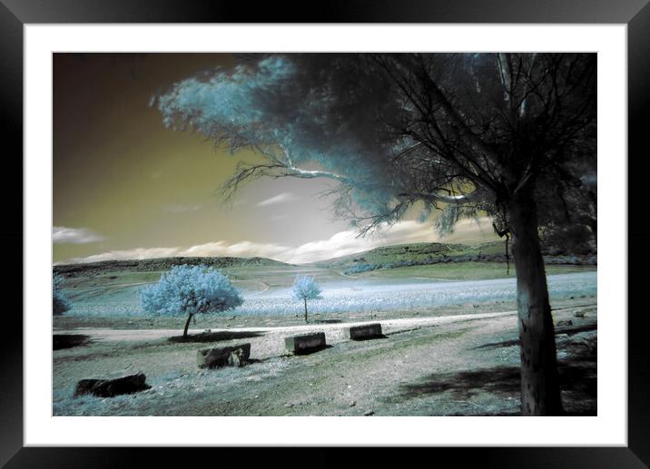 Infrared photography with a long exposition Framed Mounted Print by Jose Manuel Espigares Garc